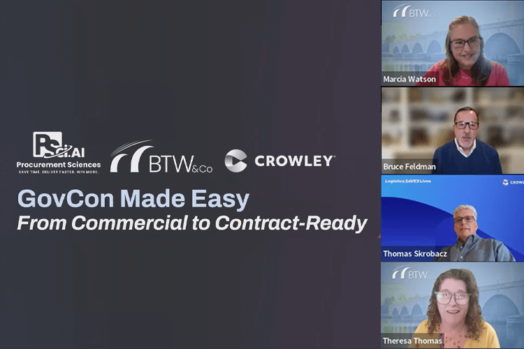 BTW and Procurement Sciences Present GovCon Made Easy